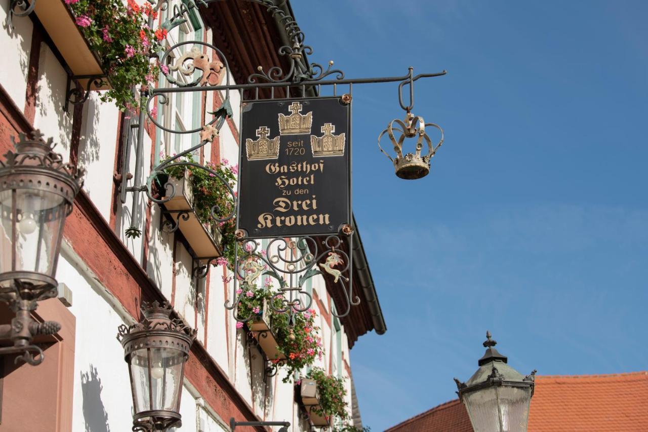 Hotel Zu Den Drei Kronen Seligenstadt Eksteriør bilde