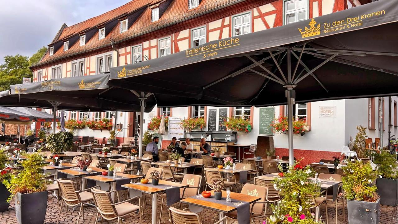 Hotel Zu Den Drei Kronen Seligenstadt Eksteriør bilde